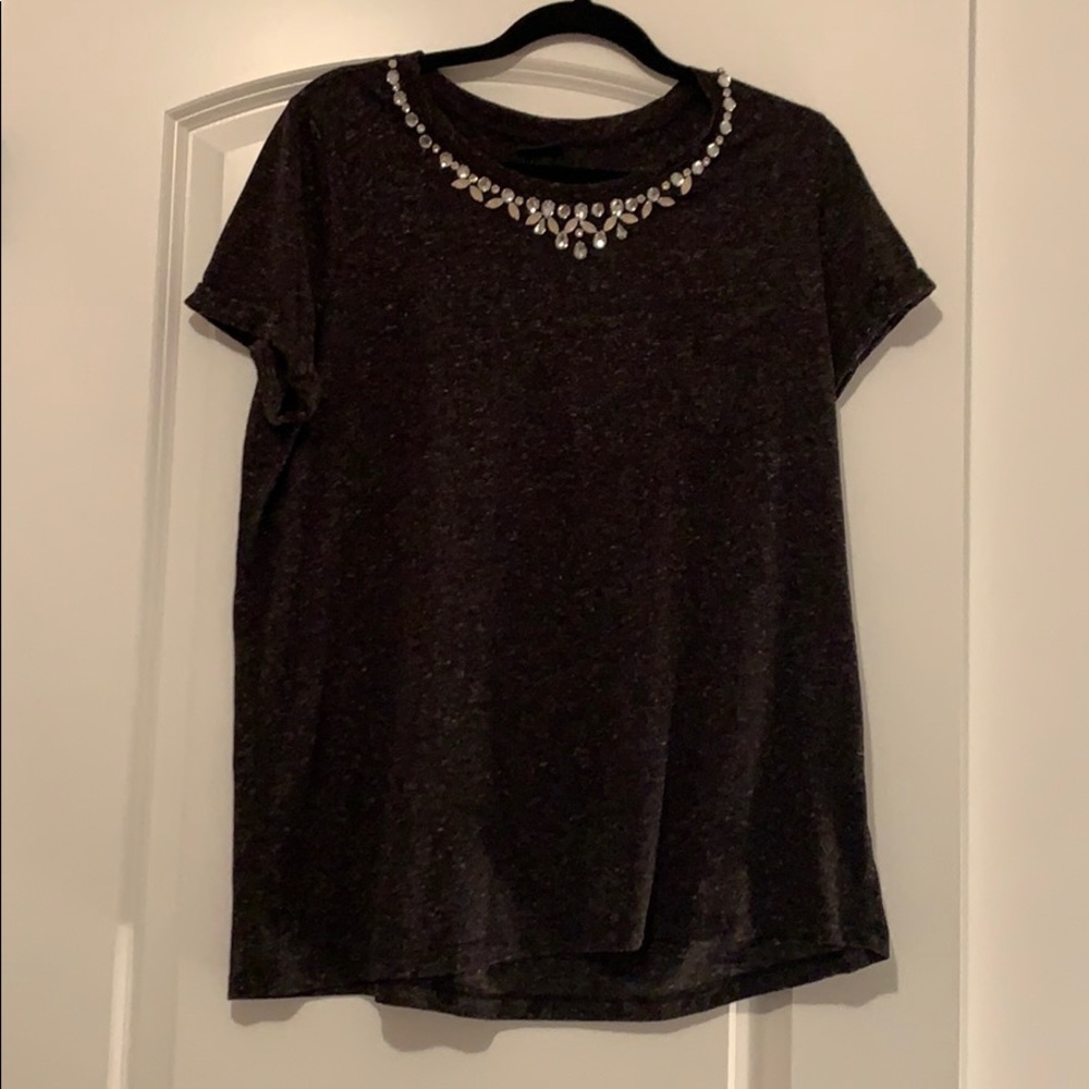 Fancy collar T-shirt